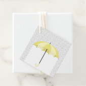 Paraplu met Regen Baby shower Gift Labels, Bedankjes Labels (In situ)