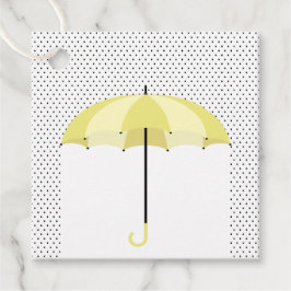 Paraplu met Regen Baby shower Gift Labels, Bedankjes Labels