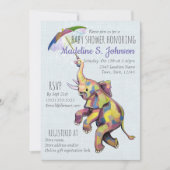 paraplu-olifant kaart (Voorkant)