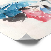 Paraplu Oorspronkelijke Waterverven Poster (Hoek)