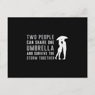 Paraplu regendruppel regenwolk weer regenachtig ge briefkaart