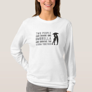 Paraplu regendruppel wolk weer cadeau idee t-shirt