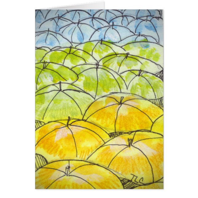 paraplu ' s in de lente (Voorkant)