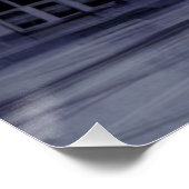 Paraplu Silhouet in het Rain Wall Art Poster (Hoek)