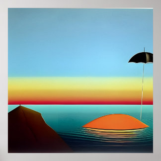 Paraplu Solace door de Surrealistische Zeeen Poster
