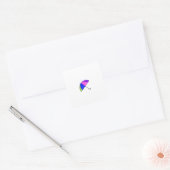 Paraplu stickers. vierkante sticker (Envelop)