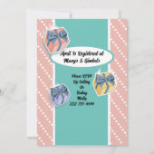 paraplu stijl doucheparty uitnodigingen (Achterkant)