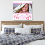 Paraplu Teddy Bear Polka Baby Canvas Print (Insitu (Slaapkamer))