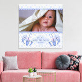 Paraplu Teddy Bear Polka Baby Canvas Print (Insitu (Woonkamer))