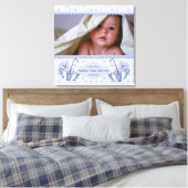 Paraplu Teddy Bear Polka Baby Canvas Print (Insitu (Slaapkamer))