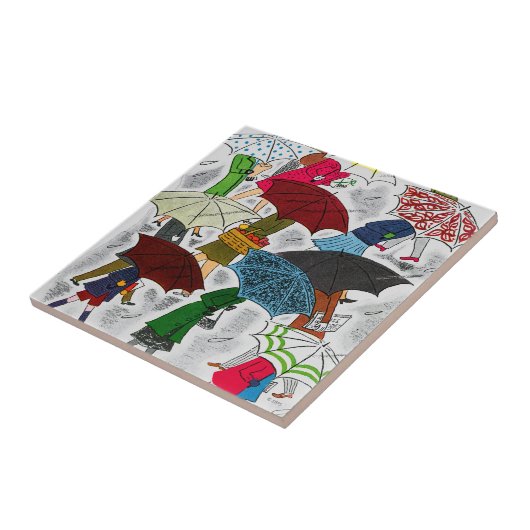 Paraplu Tegeltje (Zijkant)