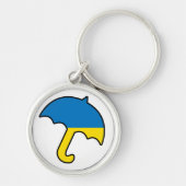 Paraplu van Oekraine Sleutelhanger (Voorkant)