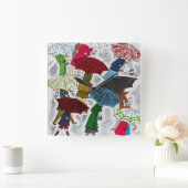 Paraplu Vierkante Klok (Huis)