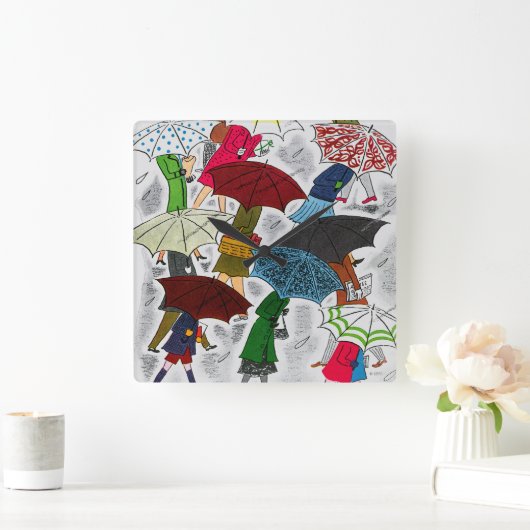 Paraplu Vierkante Klok (Huis)