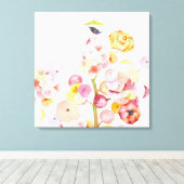 paraplu-vogeldoek canvas afdruk (Insitu (Houten vloer))