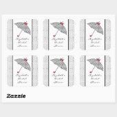 Paraplu Vrijgezellenfeest Sticker (Vel)