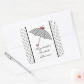 Paraplu Vrijgezellenfeest Sticker (Envelop)