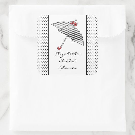 Paraplu Vrijgezellenfeest Sticker (Tas)