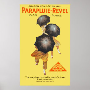 Parapluie Revel Adverteren 1922 Poster