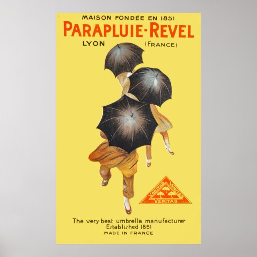 Parapluie Revel Adverteren 1922 Poster (Voorkant)