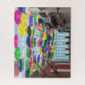 Paraplu's boven San Juan Streets en Mansion Legpuzzel (Verticaal)