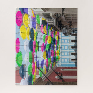 Paraplu's boven San Juan Streets en Mansion Legpuzzel