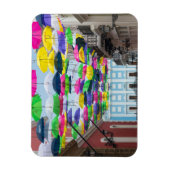 Paraplu's boven San Juan Streets en Mansion Magneet (Verticaal)