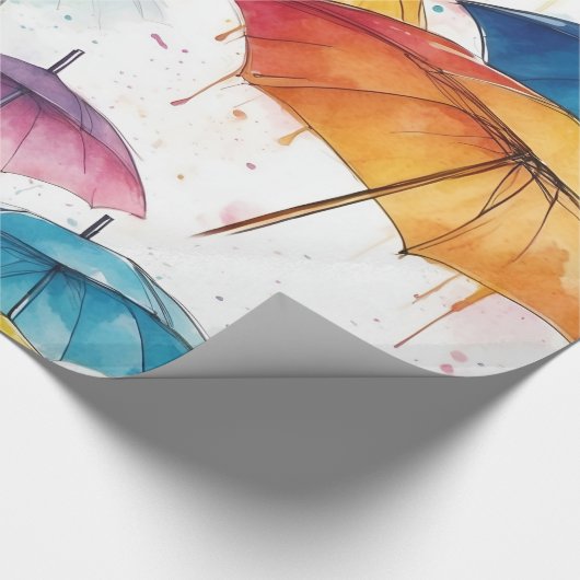 Paraplu's en douches cadeaupapier (Hoek)