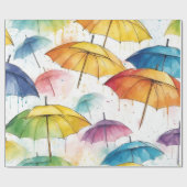 Paraplu's en douches cadeaupapier (Vlak)