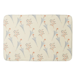 Paraplu's en herfstolling badmat