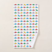 Paraplu's in de regen bad handdoek (Handdoek)