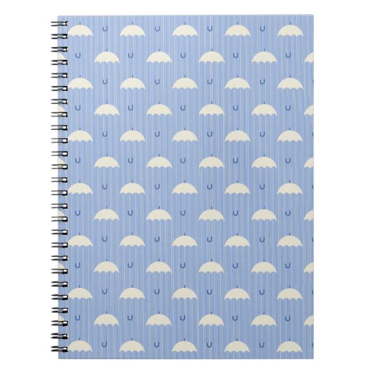 Paraplu's in het Blauw Notitieboek (Voorkant)