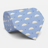 Paraplu's in het Blauw Stropdas (Opgerold)