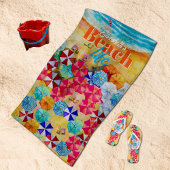 Paraplu's in het Zandstrandleven Strandlaken