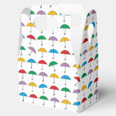 Paraplu's in Rain Favor Box Bedankdoosjes (Geopend)