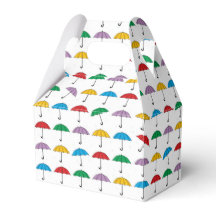 Paraplu's in Rain Favor Box
