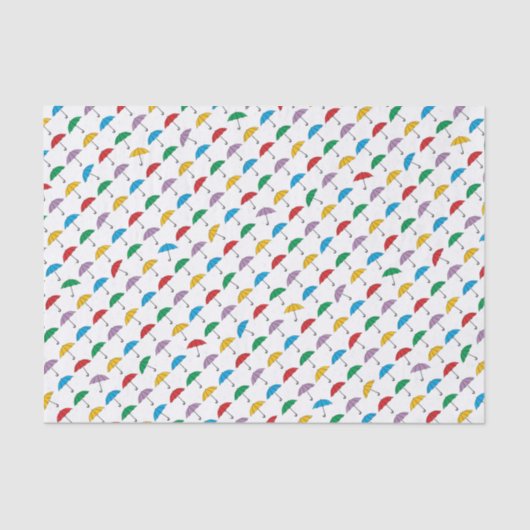 Paraplu's in regenpapier tissuepapier (Voorkant)