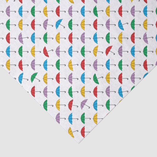 Paraplu's in regenpapier tissuepapier (Detail)