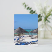 Paraplu's op de Bahama's Briefkaart (Staand voorkant)