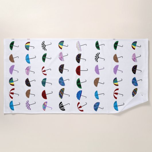 Paraplu's strandlaken (Voorkant)