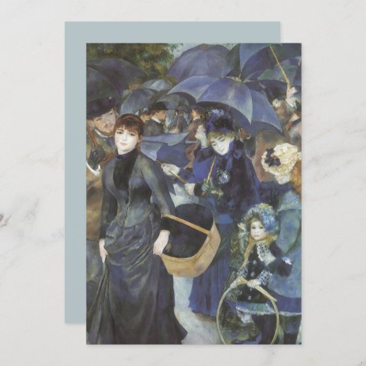 Paraplu's van Pierre Renoir,  impressionisme (Voorkant / Achterkant)