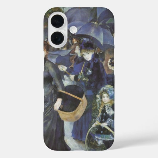 Paraplu's van Pierre Renoir, impressionisme Case-Mate iPhone Case (Achterkant)