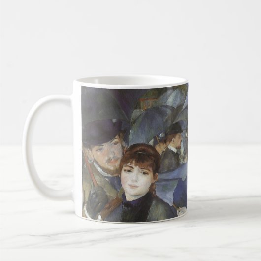 Paraplu's van Pierre Renoir,  impressionisme Koffiemok (Links)