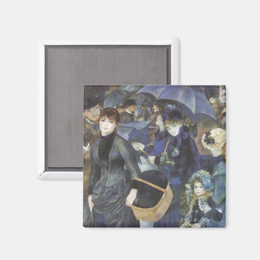 Paraplu's van Pierre Renoir,  impressionisme Magneet (Voorkant / Achterkant)
