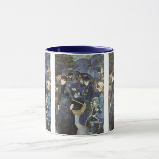 Paraplu's van Pierre Renoir,  impressionisme Mok (Midden)