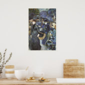 Paraplu's van Pierre Renoir, impressionisme Poster (Keuken)