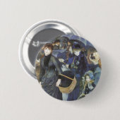 Paraplu's van Pierre Renoir, impressionisme Ronde Button 5,7 Cm (Voorkant /achterkant)