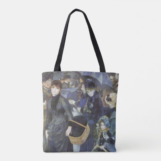 Paraplu's van Pierre Renoir,  impressionisme Tote Bag (Achterkant)