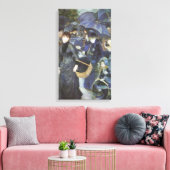 Paraplu's van Pierre Renoir, Vintage Impressionism Canvas Afdruk (Insitu (Woonkamer))