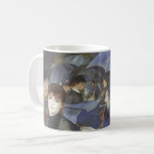 Paraplu's van Pierre Renoir, Vintage Impressionism Koffiemok (Voorkant links)